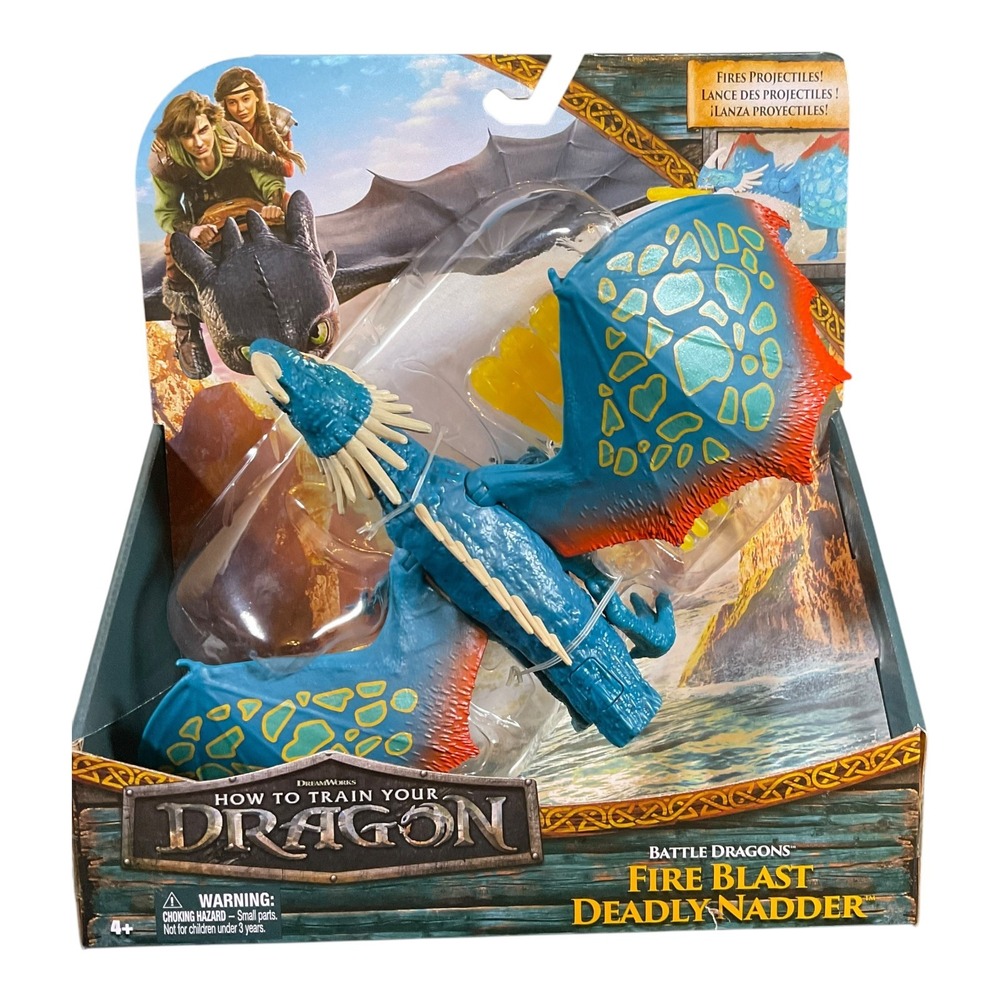 How to Train Your Dragon Fire Blast Deadly Nadder Battle Dragon Toy New In Hand
